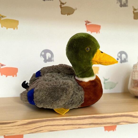 R. Dakin VTG 1981 Stuffed Mallard Duck Animal Plush Plush Toy Made In Korea - Picture 1 of 8